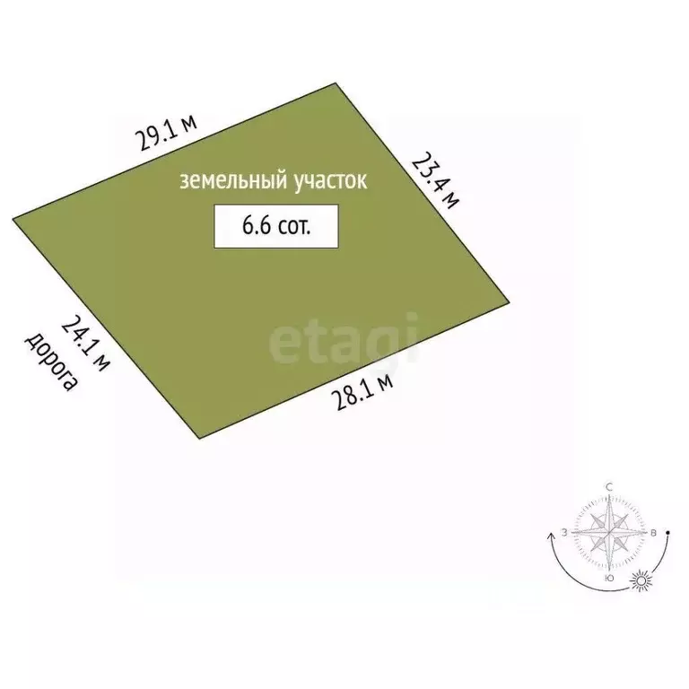 Участок в Забайкальский край, Чита № 132 Садовод ДНТ,  (6.6 сот.) - Фото 1