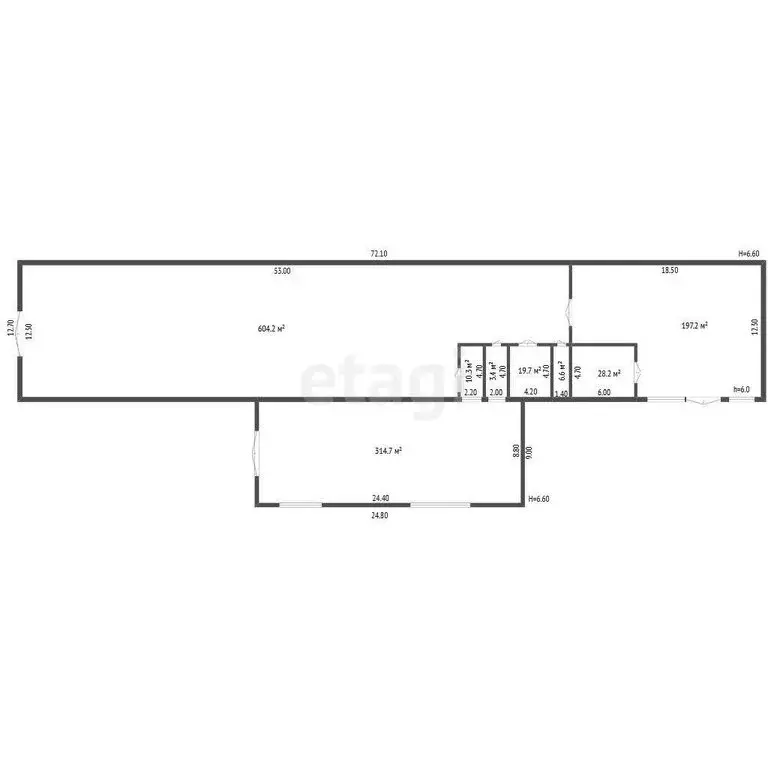 Производственное помещение (1079.2 м) - Фото 1