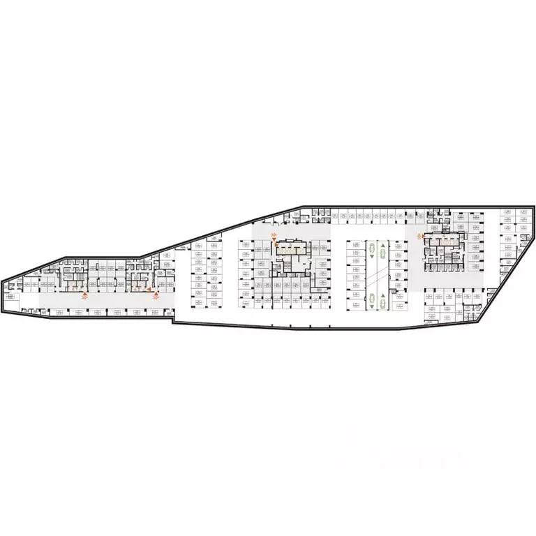 Помещение свободного назначения в Москва Левел Мичуринский жилой ... - Фото 2