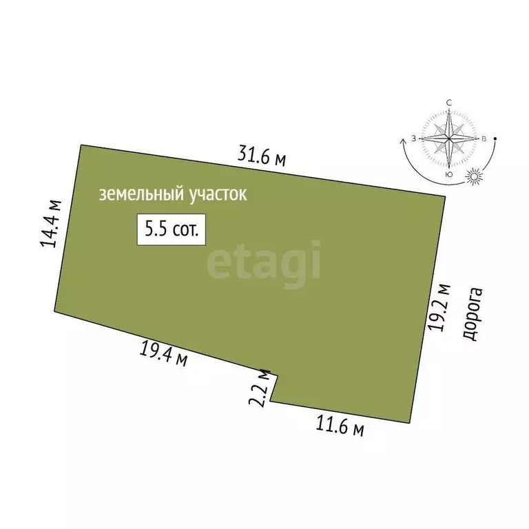 Участок, 5.5 сот., поселения (ижс) - Фото 1