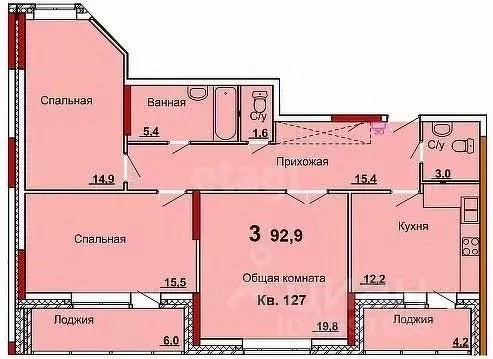 3-к кв. Тульская область, Тула городской округ, с. Осиновая Гора, ... - Фото 2