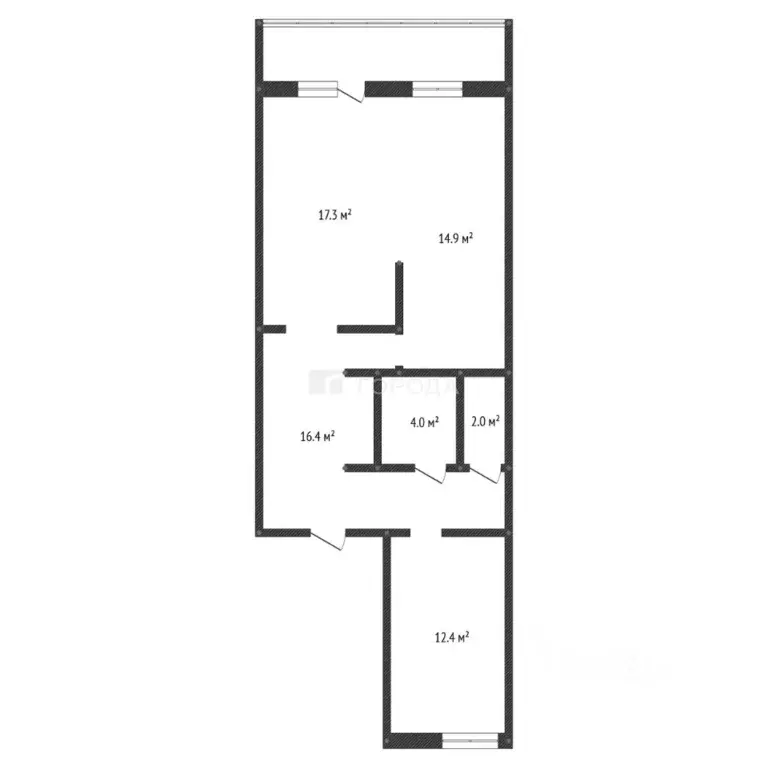 2-к кв. Томская область, Томск Алтайская ул., 20 (67.0 м) - Фото 2