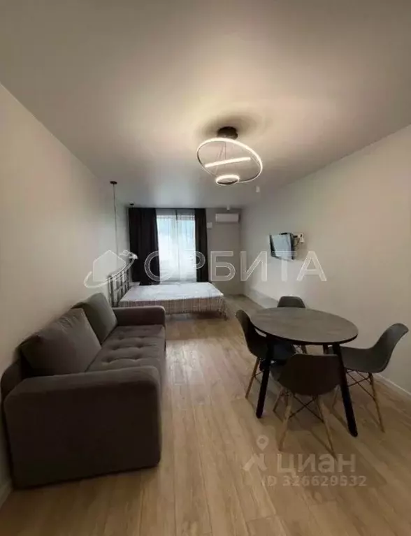 Студия Тюменская область, Тюмень ДОК мкр, ул. Воронинская, 43 (32.7 м) - Фото 2