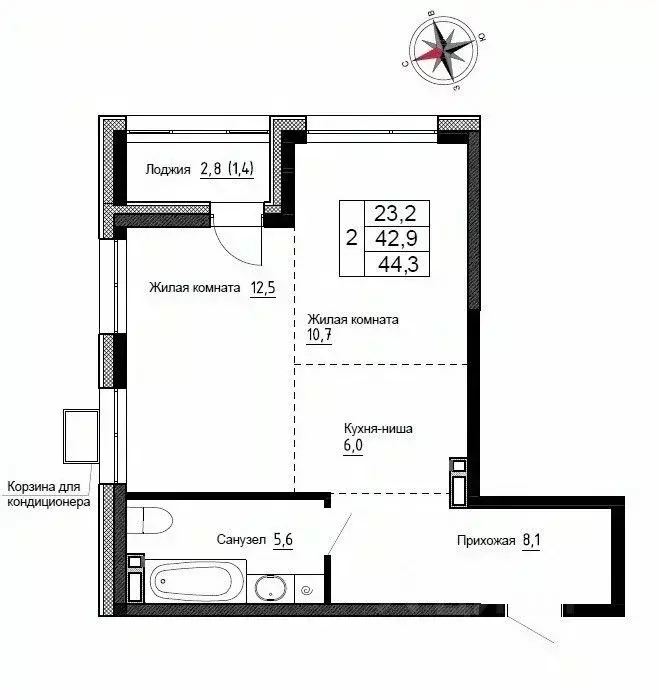 2-к кв. Приморский край, Надеждинский район, пос. Новый ул. Ленина, ... - Фото 1