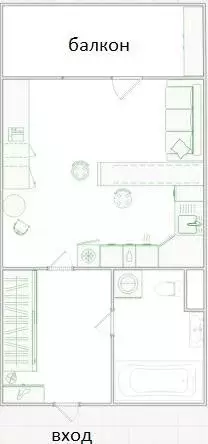 Квартира-студия: Балашиха, улица Яганова, 5 (22 м) - Фото 2