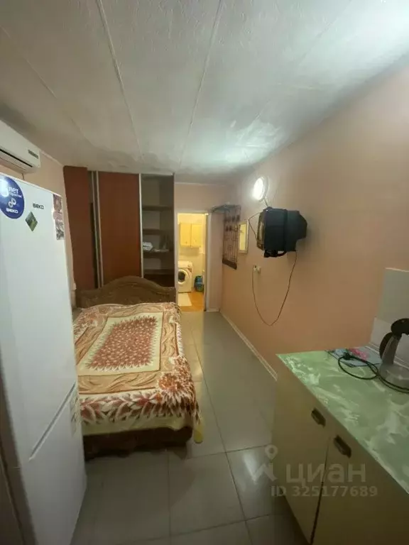 Студия Краснодарский край, Сочи Завокзальный мкр, ул. Невская (23.0 м) - Фото 1