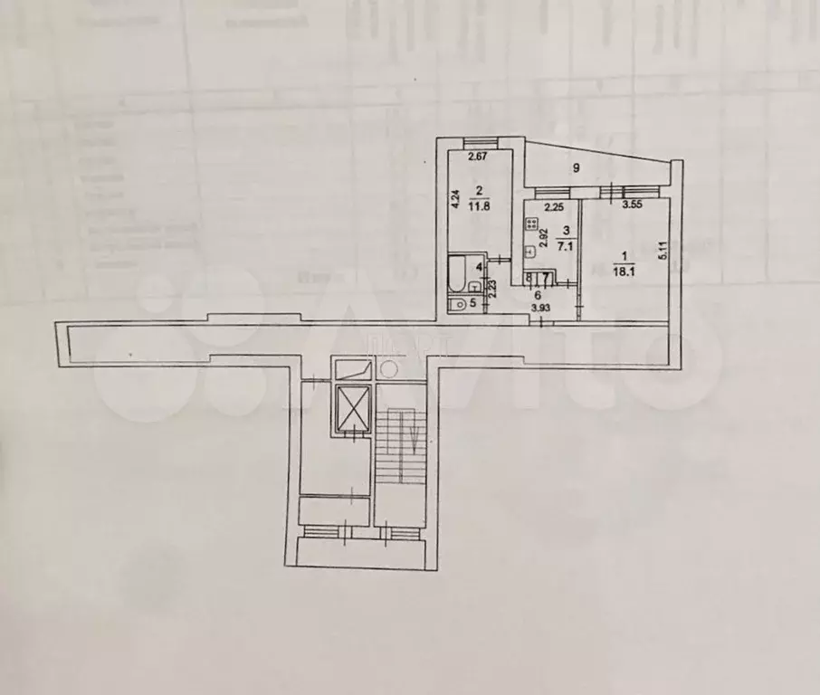2-к. квартира, 51 м, 3/9 эт. - Фото 0