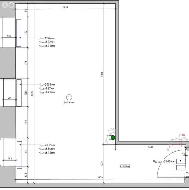 Квартира-студия: Санкт-Петербург, улица Черняховского, 56 (29.6 м) - Фото 1