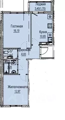 2-к кв. Нижегородская область, Нижний Новгород Лесной Городок мкр, ... - Фото 1