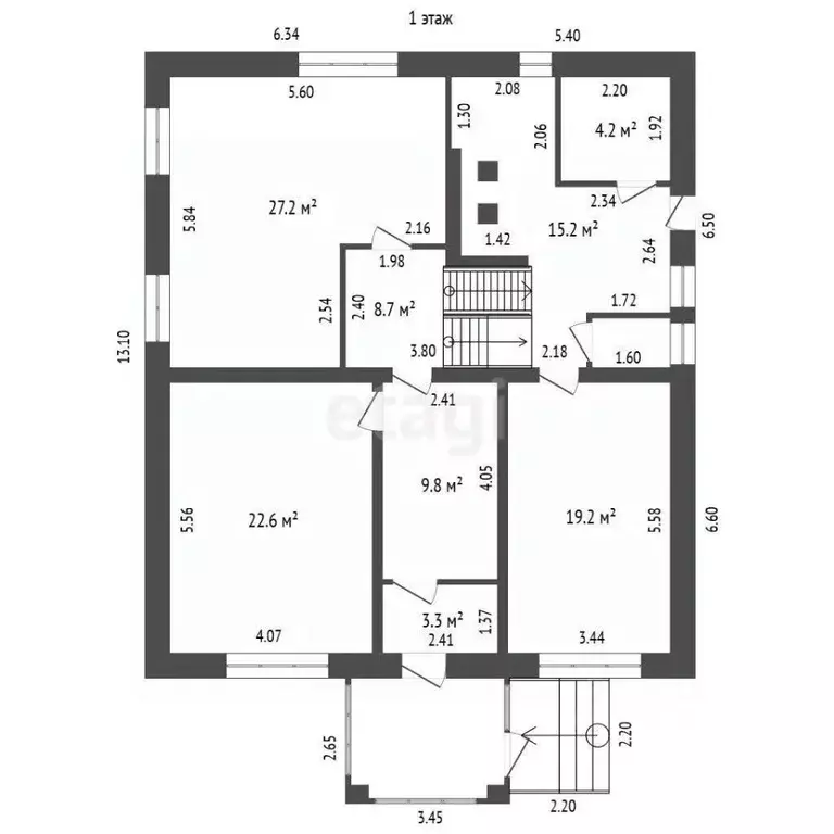 Дом в Башкортостан, Стерлитамакский район, Отрадовский сельсовет, с. ... - Фото 1