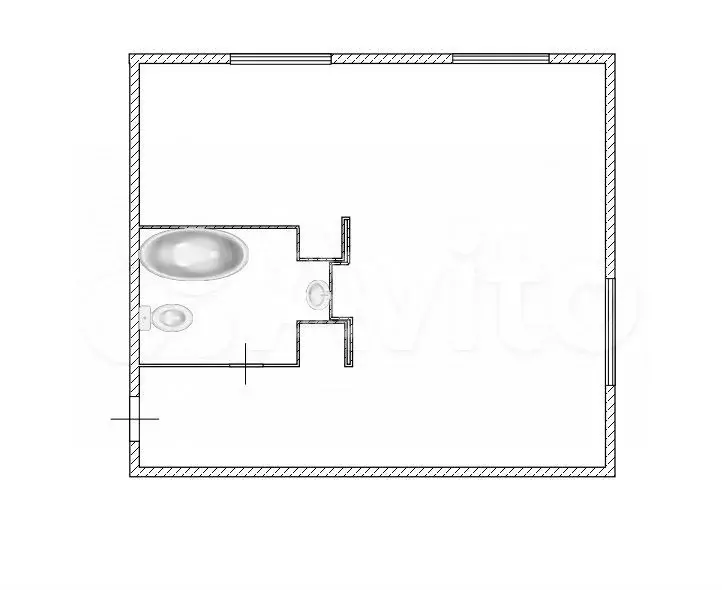 1-к. квартира, 30 м, 1/5 эт. - Фото 0