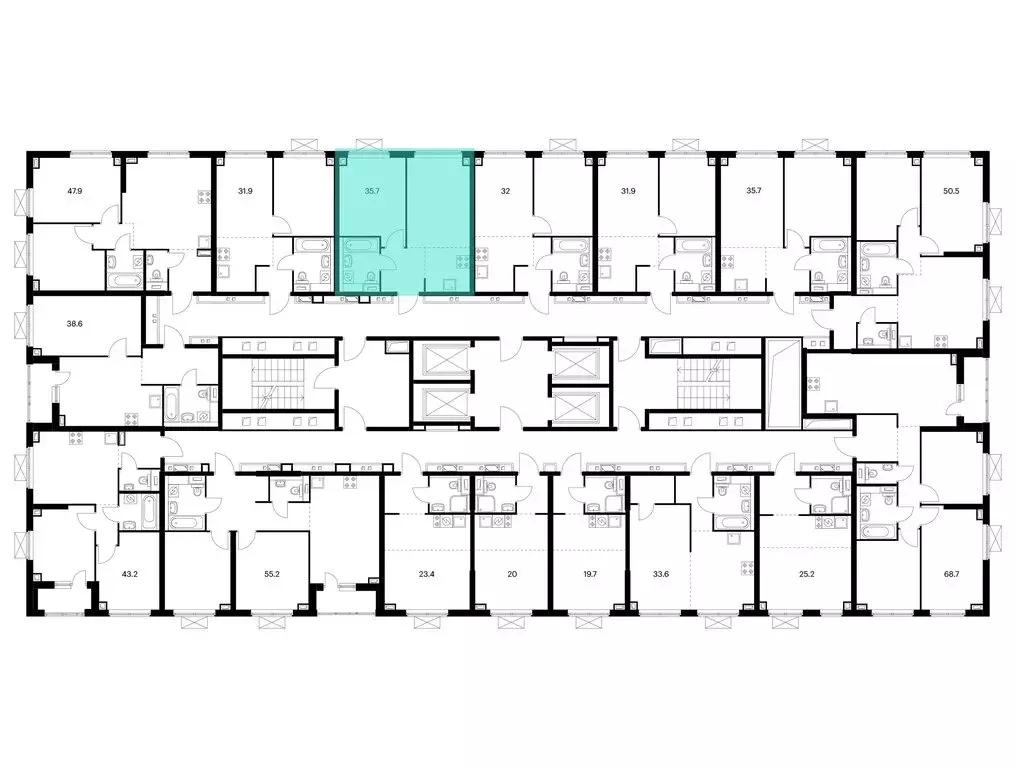 1-комнатная квартира: Владивосток, жилой комплекс Борисенко 48 (35.7 ... - Фото 2