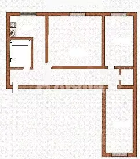 3-к кв. Пермский край, Пермь ул. 2-я Гамовская, 22 (56.1 м) - Фото 1