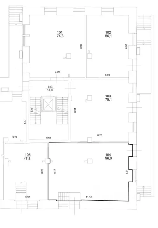 Помещение свободного назначения в Москва Нижегородская ул., 32С3 (96 ... - Фото 2