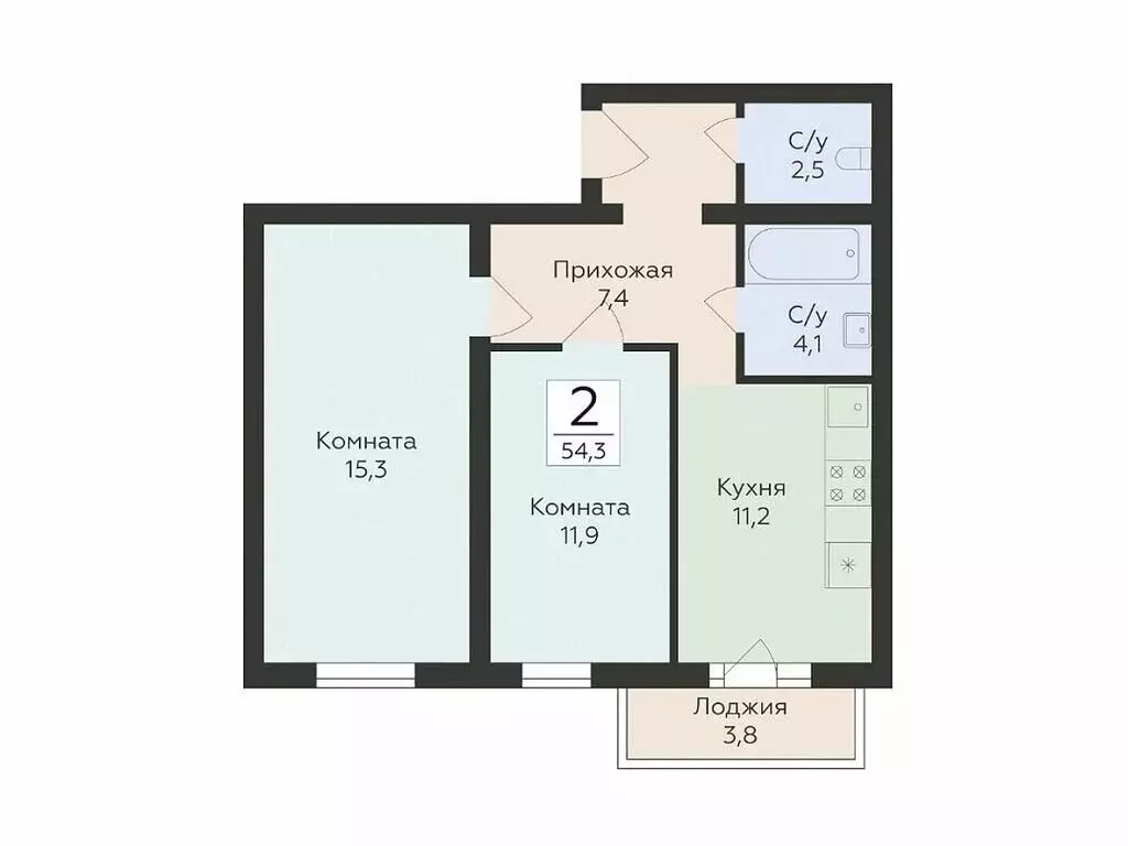 2-комнатная квартира: Самара, улица Победы, 14А (54.3 м) - Фото 0