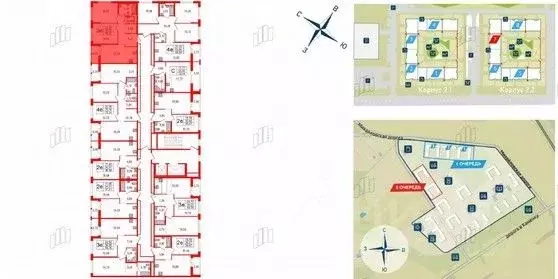 2-к кв. Санкт-Петербург пос. Парголово, дор. Михайловская, 14к1 (55.5 ... - Фото 1