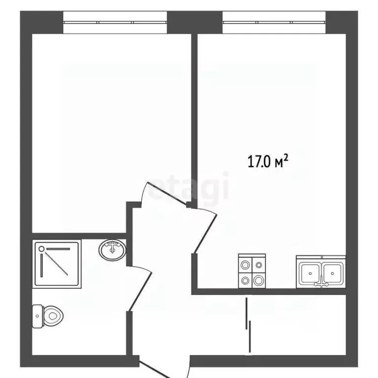 1-к кв. Москва ул. Архитектора Щусева, 5к2 (35.1 м) - Фото 2