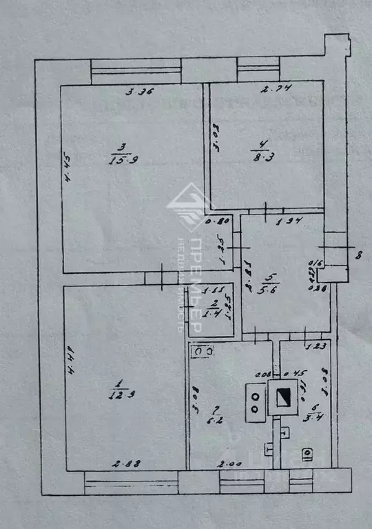 3-к кв. Кировская область, Киров городской округ, с. Порошино ул. ... - Фото 2