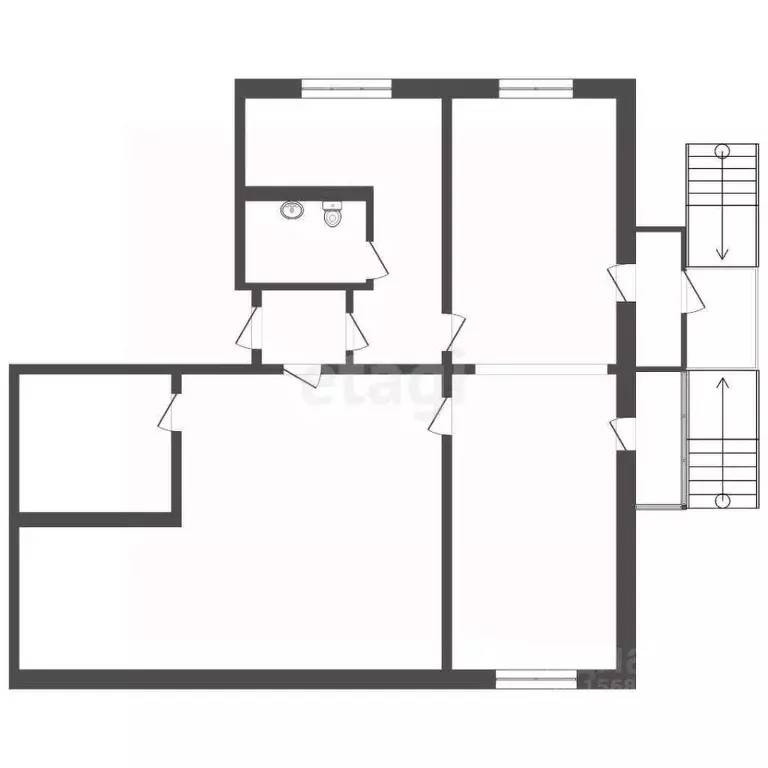 Помещение свободного назначения в Коми, Усинск Молодежная ул., 6 (125 ... - Фото 1