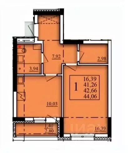 1-к кв. Башкортостан, Уфа Затон-Восточный жилрайон, Паруса жилой ... - Фото 0