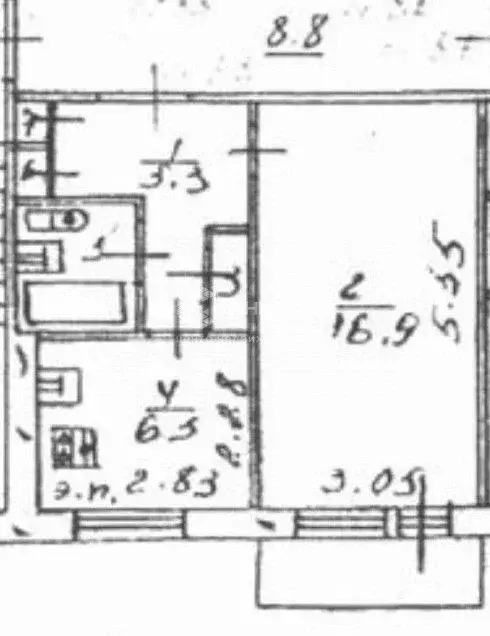 1-к кв. Мурманская область, Мурманск ул. Героев Рыбачьего, 27 (32.0 м) - Фото 2