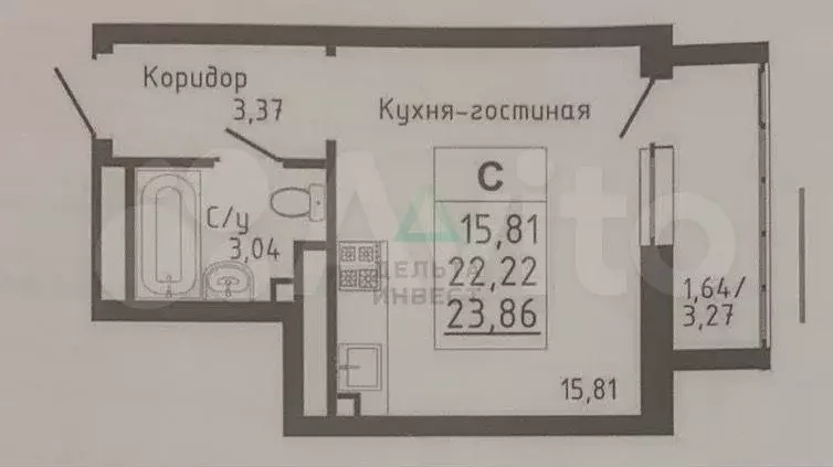 Квартира-студия, 24 м, 18/25 эт. - Фото 0