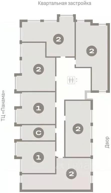 2-к кв. Тюменская область, Тюмень Мысовская ул., 26к1 (76.43 м) - Фото 1