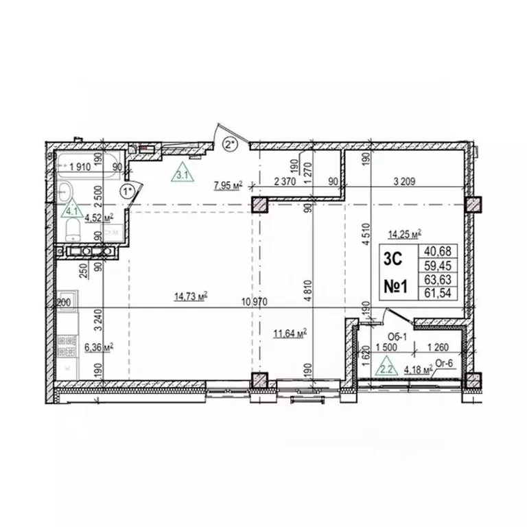3-к кв. Приморский край, Уссурийск Семь Ветров мкр, Уссури Парк жилой ... - Фото 1