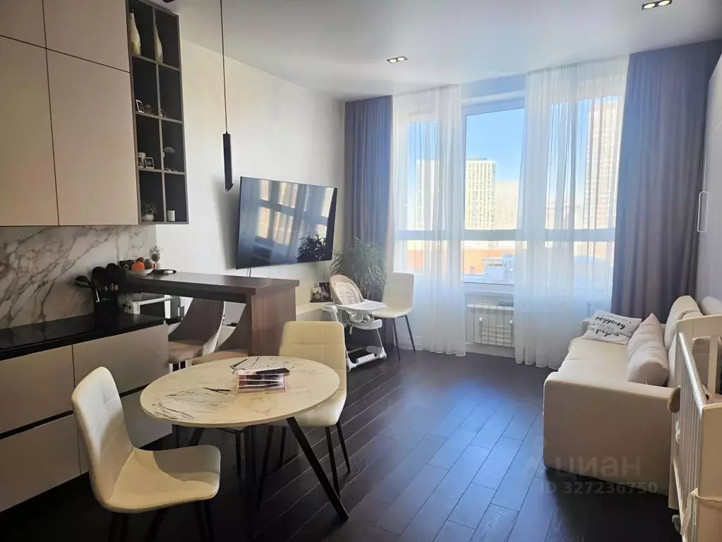 Студия Москва Шелепихинская наб., 34к1 (35.3 м) - Фото 1