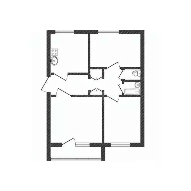 3-к кв. Смоленская область, Ельня Кутузовский мкр, 11 (70.4 м) - Фото 2