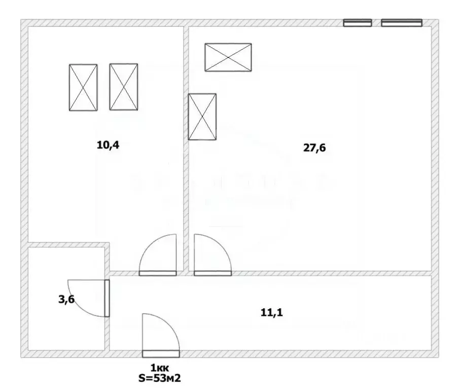 1-к кв. Калининградская область, Гурьевск бул. Краковский, 12 (53.0 м) - Фото 2