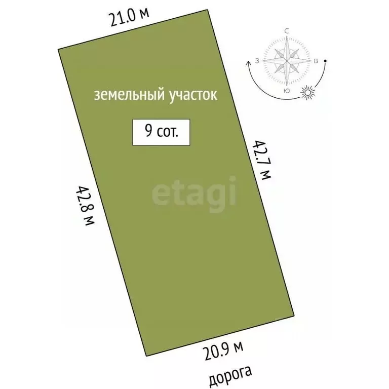 Участок в Тюменская область, Тюменский муниципальный округ, Нива СНТ ... - Фото 2