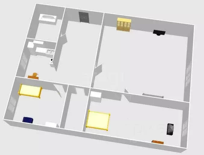 3-к кв. Сахалинская область, Холмск ул. Победы, 28А (53.0 м) - Фото 1