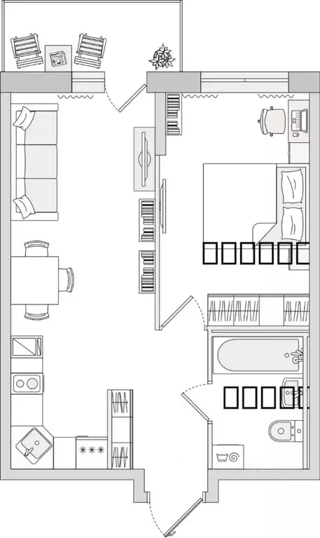 1-к кв. Ленинградская область, Всеволожский район, Свердловское ... - Фото 1