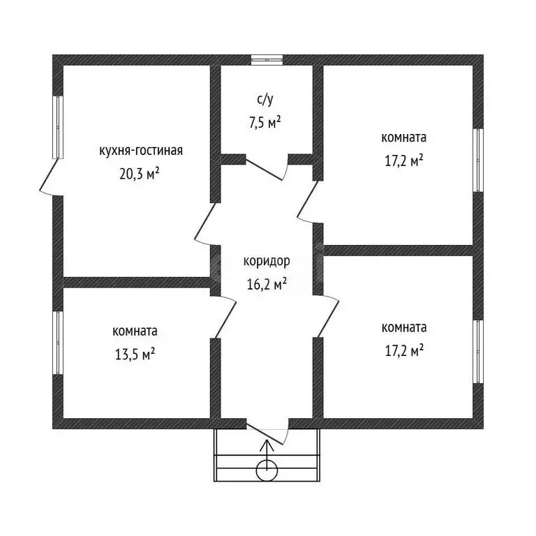 Дом в станица Васюринская, Северная улица, 203А (114 м) - Фото 1