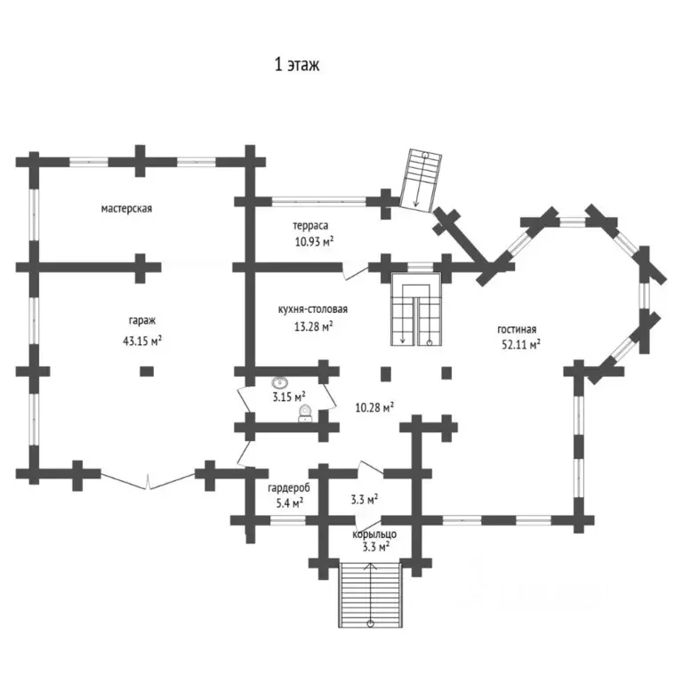 Коттедж в Тюменская область, Тюмень Зарека мкр, ул. Мичурина (354 м) - Фото 2