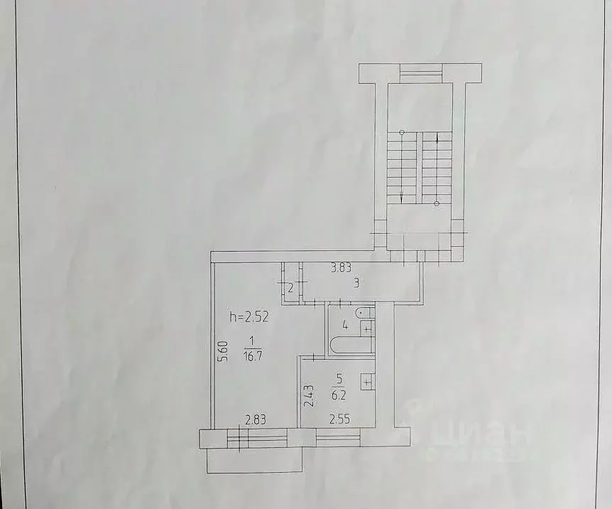 1-к кв. Пермский край, Пермь ул. Мира, 76 (31.0 м) - Фото 2