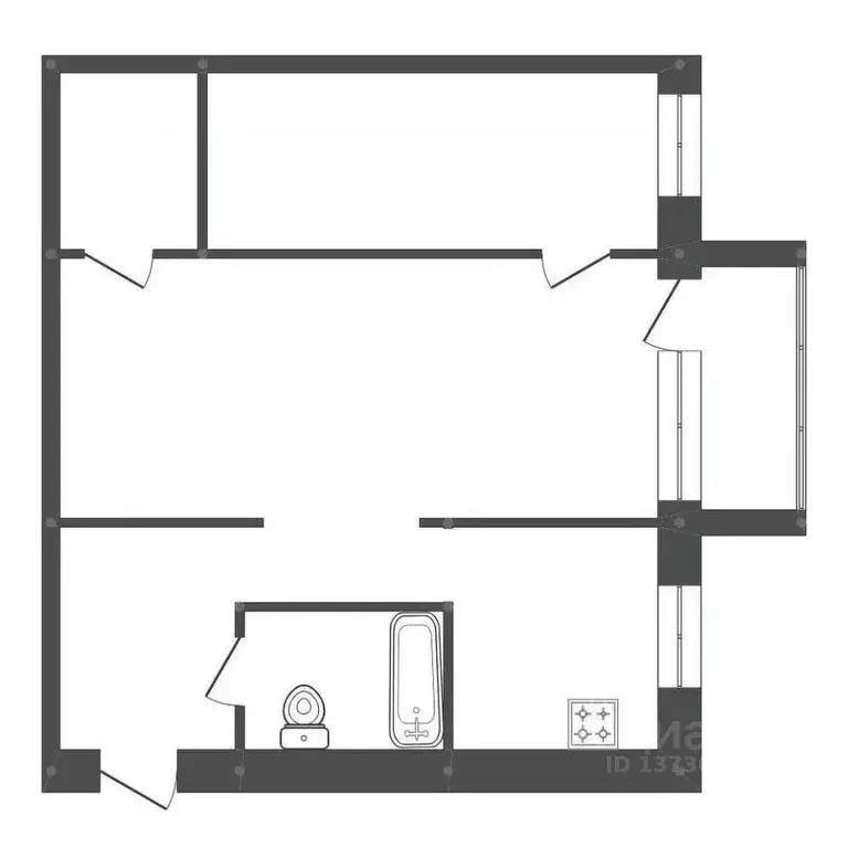 2-к кв. Амурская область, Белогорск ул. Победы, 16 (43.0 м) - Фото 2