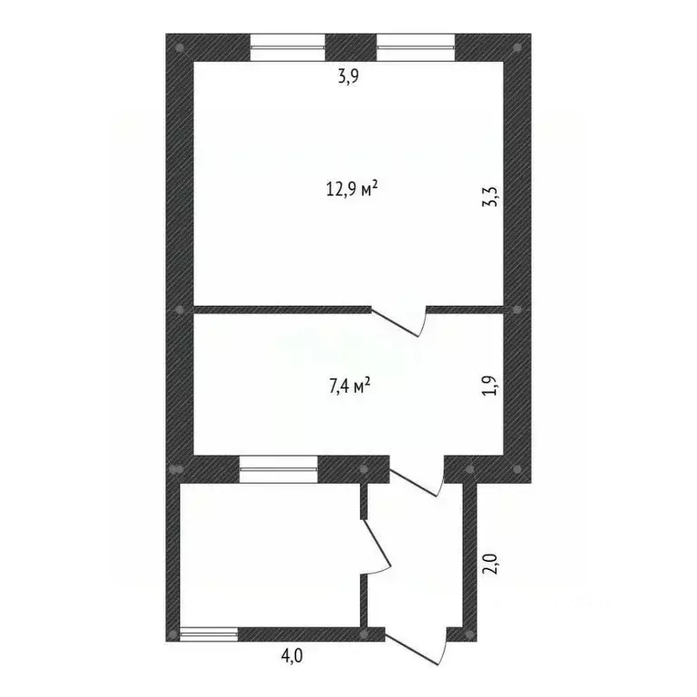 2-к кв. Башкортостан, Давлеканово Интернациональная ул., 24 (20.3 м) - Фото 2