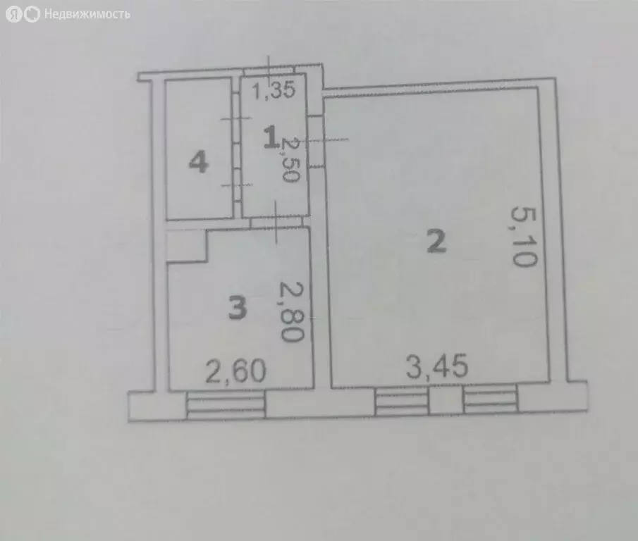 1-комнатная квартира: Губкин, улица Ленина, 16 (30 м) - Фото 1