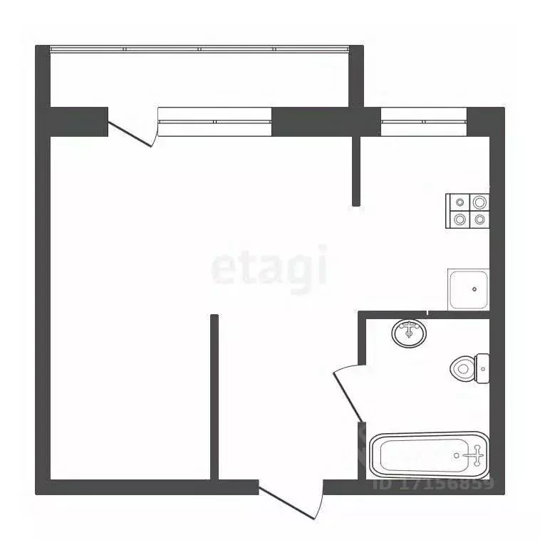 Студия Хабаровский край, Хабаровск Архангельская ул., 23А (25.0 м) - Фото 1