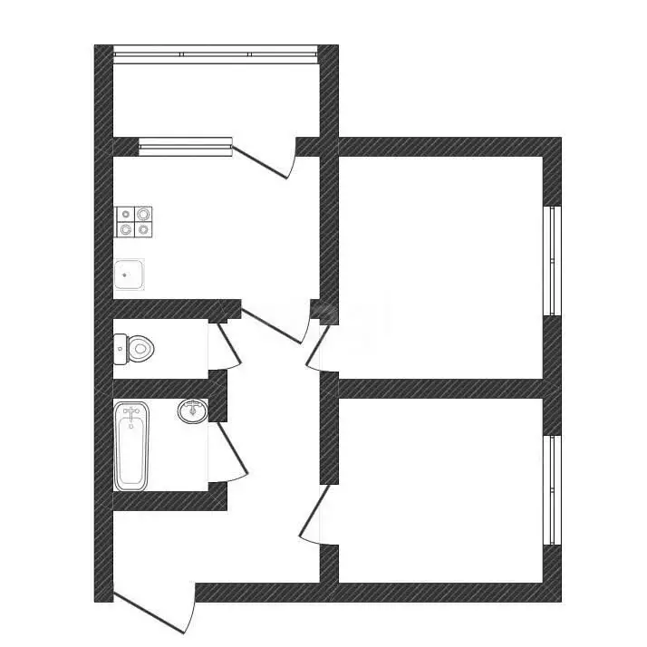 2-комнатная квартира: Ржев, Профсоюзная улица, 3А (39.7 м) - Фото 1
