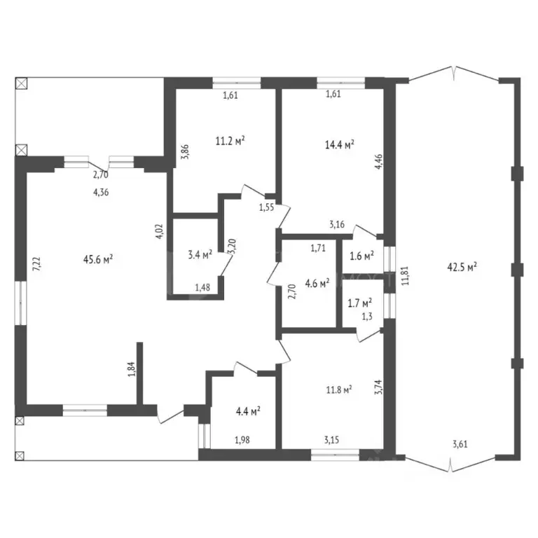 Коттедж в Тюменская область, Тюмень ул. Андрея Огибалова (152 м) - Фото 1