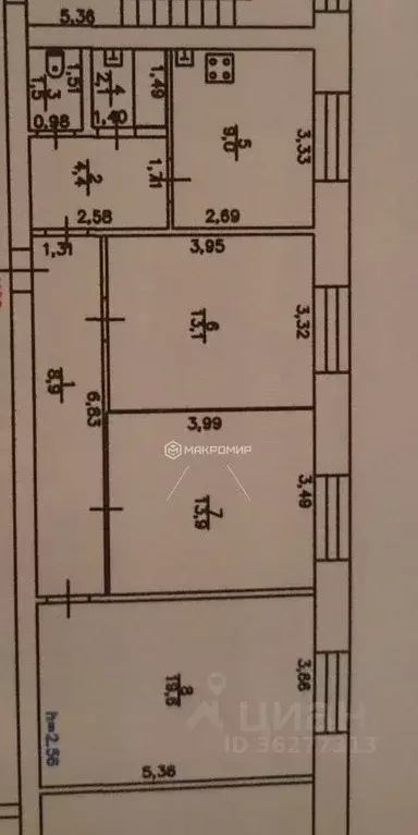 3-к кв. Кировская область, Оричи пгт ул. Юбилейная, 14 (72.5 м) - Фото 2