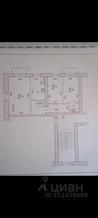 3-к кв. Волгоградская область, Волгоград ул. Грибанова, 8 (61.0 м) - Фото 0