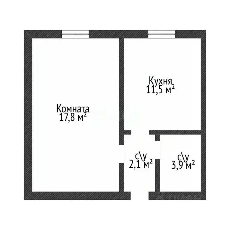 1-к кв. Адыгея, Майкоп ул. Димитрова, 14А (35.3 м) - Фото 1