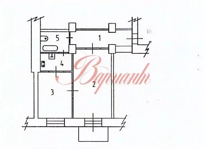 2-к кв. Архангельская область, Северодвинск Полярная ул., 2Б (40.7 м) - Фото 1