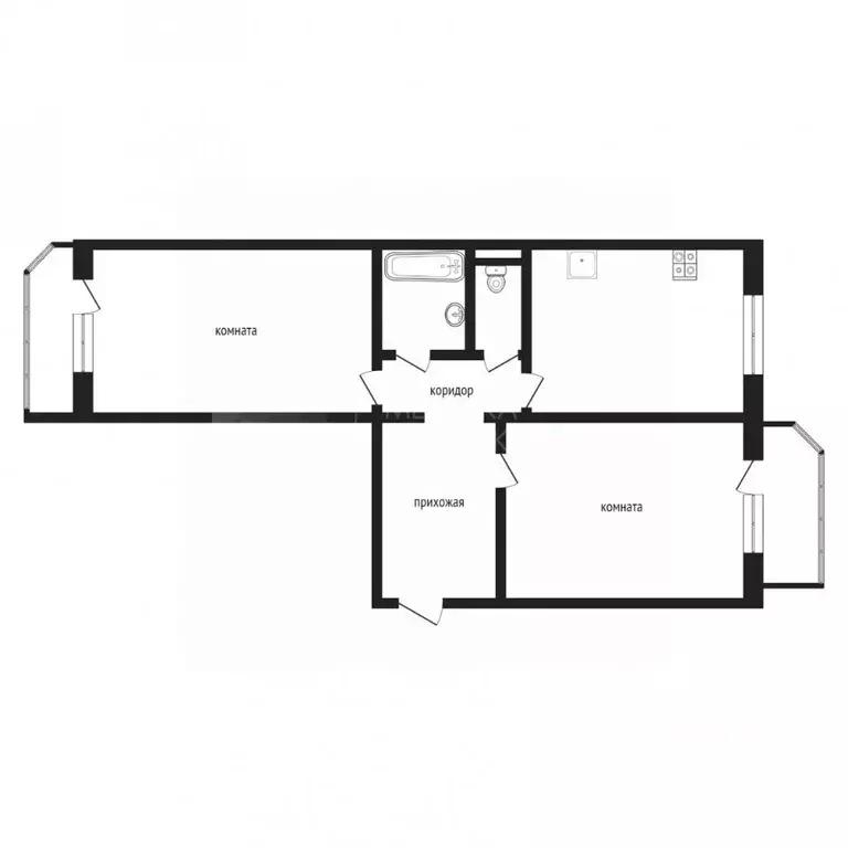 2-к кв. Тюменская область, Тюмень Широтная ул., 100к1 (66.8 м) - Фото 2