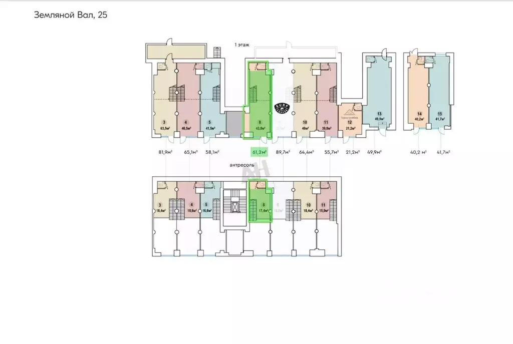 Помещение свободного назначения в Москва ул. Земляной Вал, 25 (61 м) - Фото 2