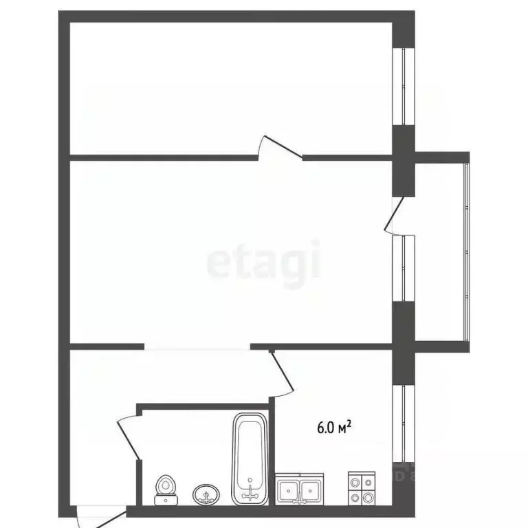 2-к кв. Московская область, Воскресенск ул. Зелинского, 1/8 (45.2 м) - Фото 1